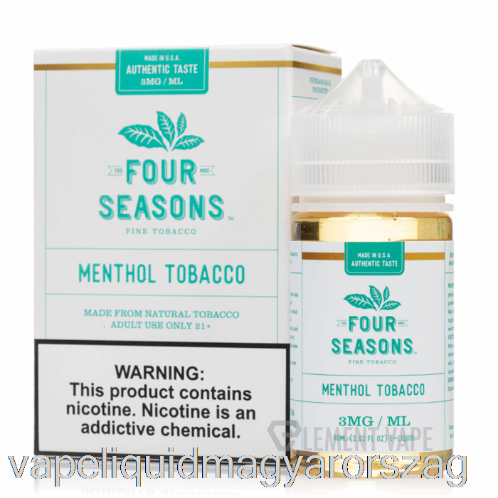 Mentolos Dohány - Négy évszak - 60ml 12mg Vape Folyadék